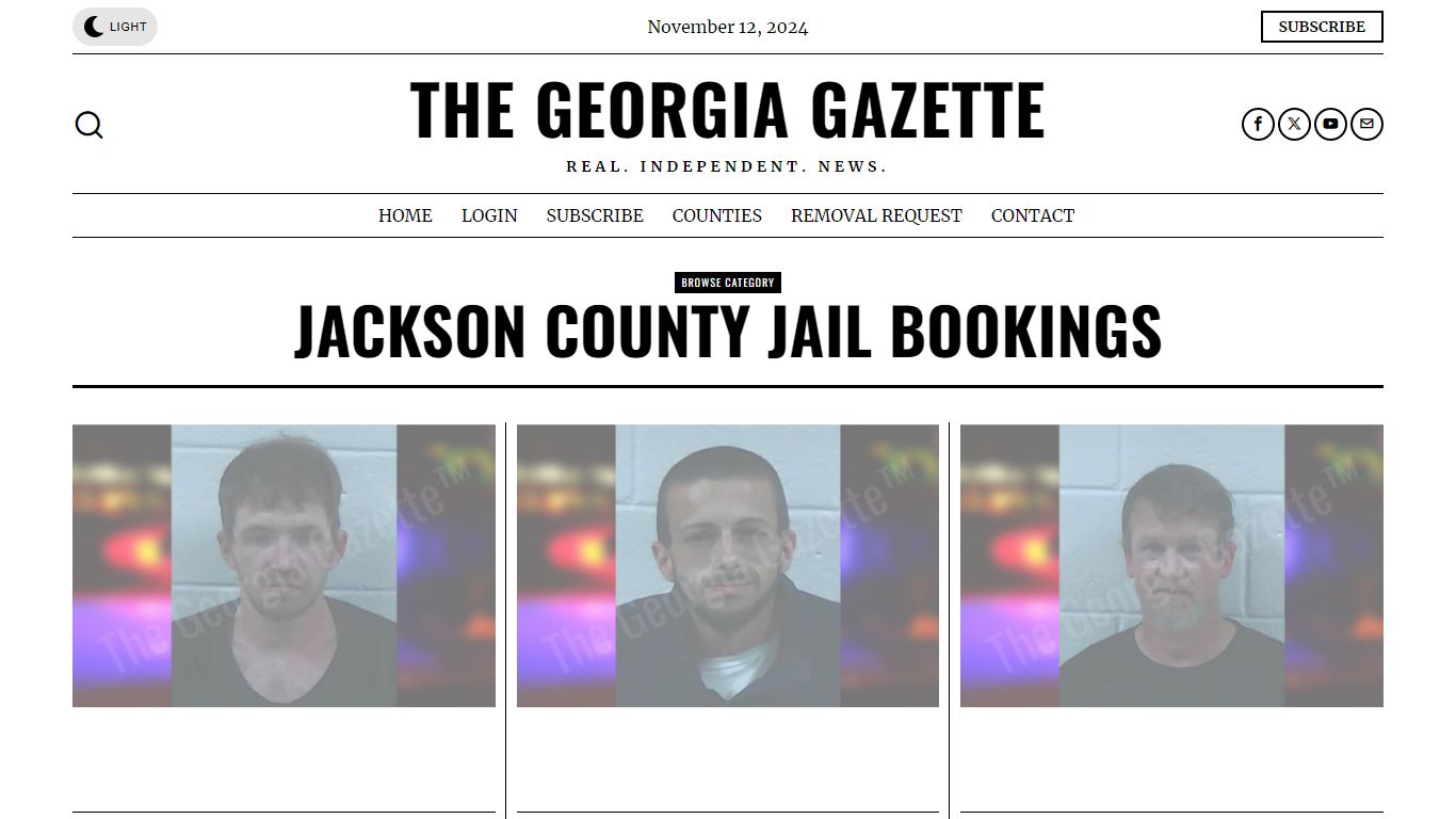 Jackson County Jail Bookings – The Georgia Gazette